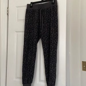 Leopard print jogger sweatpants
